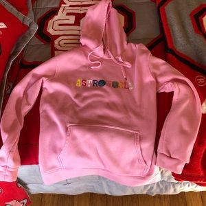 astroworld pink hoodie